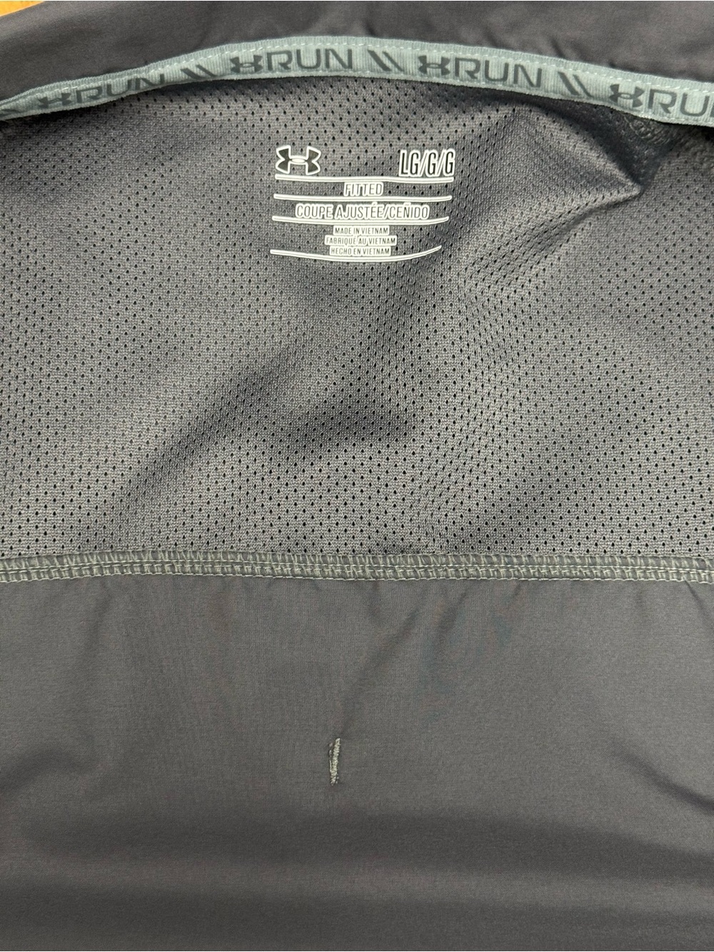 Under Armour Storm 1 Run Full Zip Jacket Gray Reflective Men’s Large Windbreaker - Picture 7 of 11